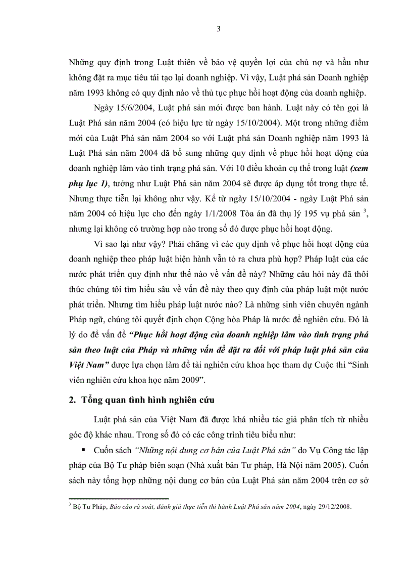 image for page Phục hồi hoạt động của doanh nghiệp lâm vào tình trạng phá sản theo luật của pháp và những vấn đề đặt ra đối với pháp luật phá sản của việt nam