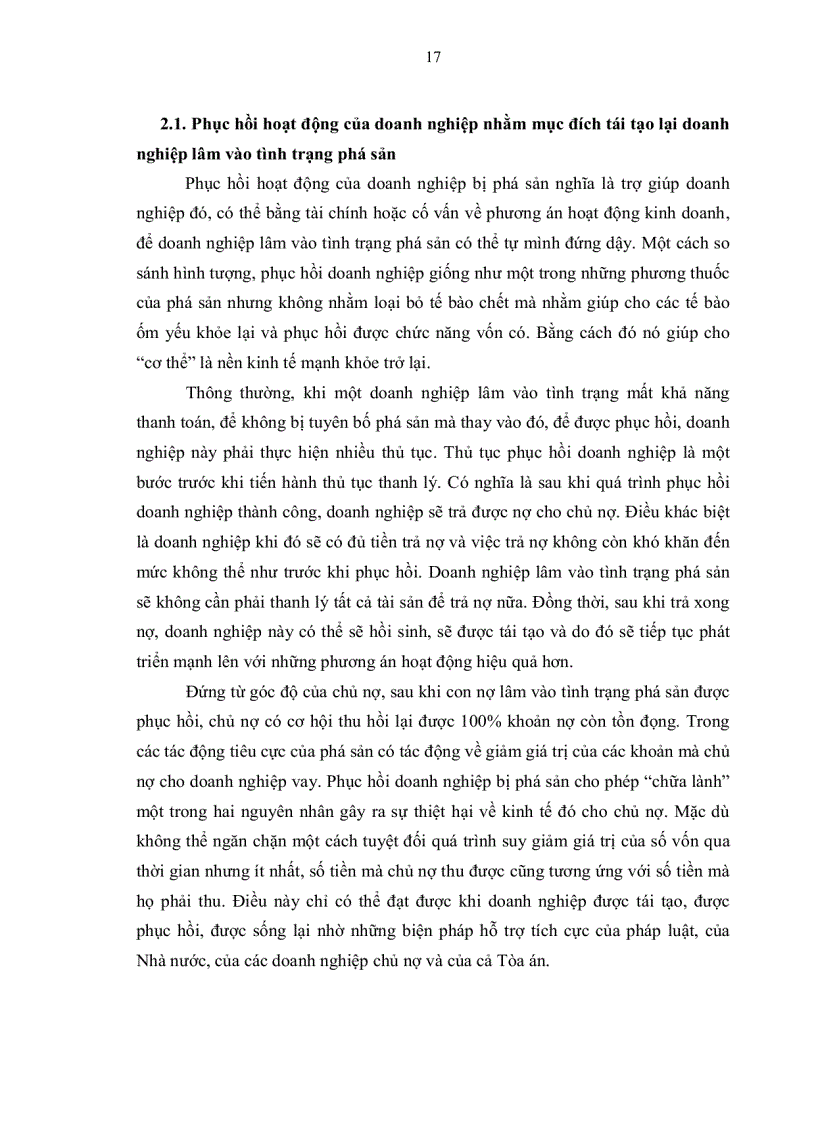 image for page Phục hồi hoạt động của doanh nghiệp lâm vào tình trạng phá sản theo luật của pháp và những vấn đề đặt ra đối với pháp luật phá sản của việt nam