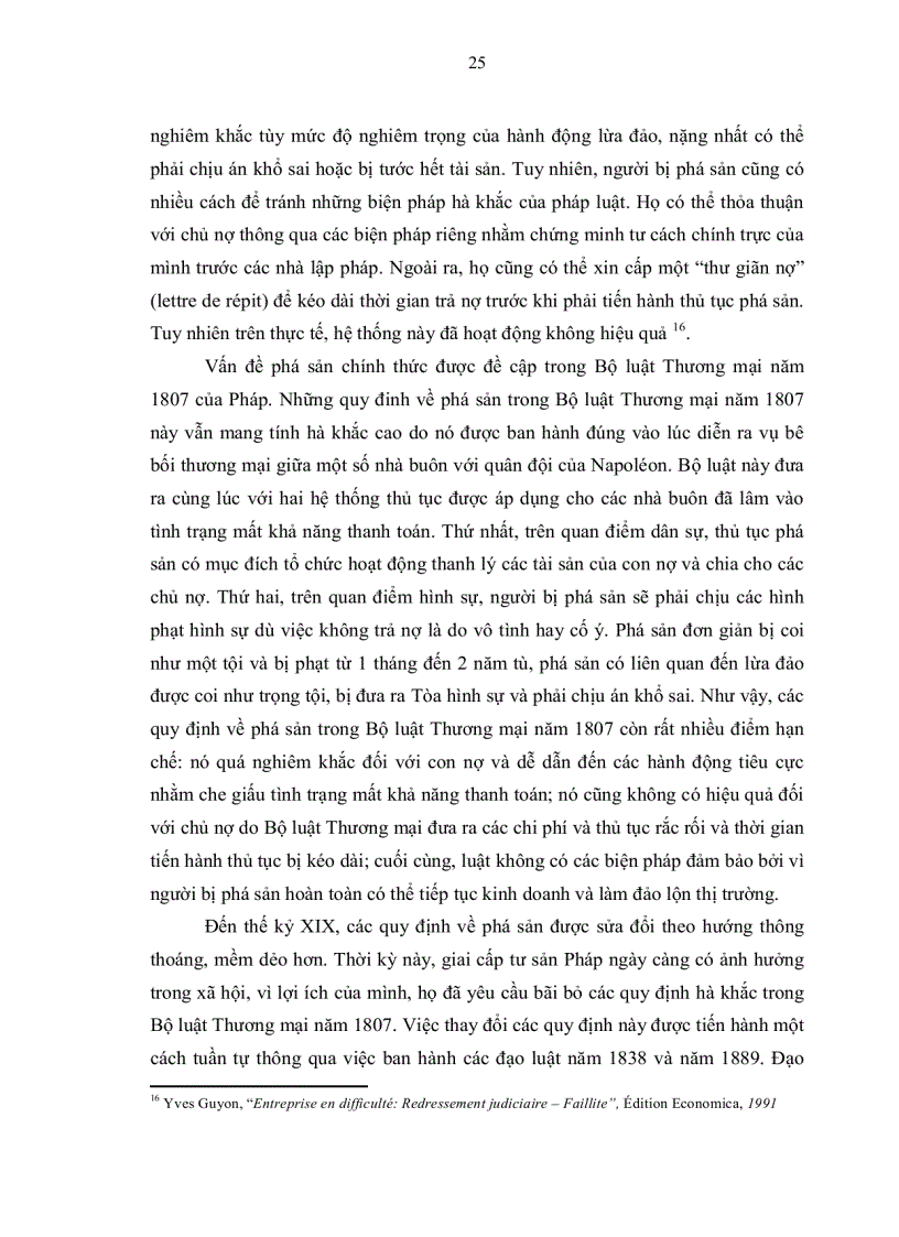 image for page Phục hồi hoạt động của doanh nghiệp lâm vào tình trạng phá sản theo luật của pháp và những vấn đề đặt ra đối với pháp luật phá sản của việt nam