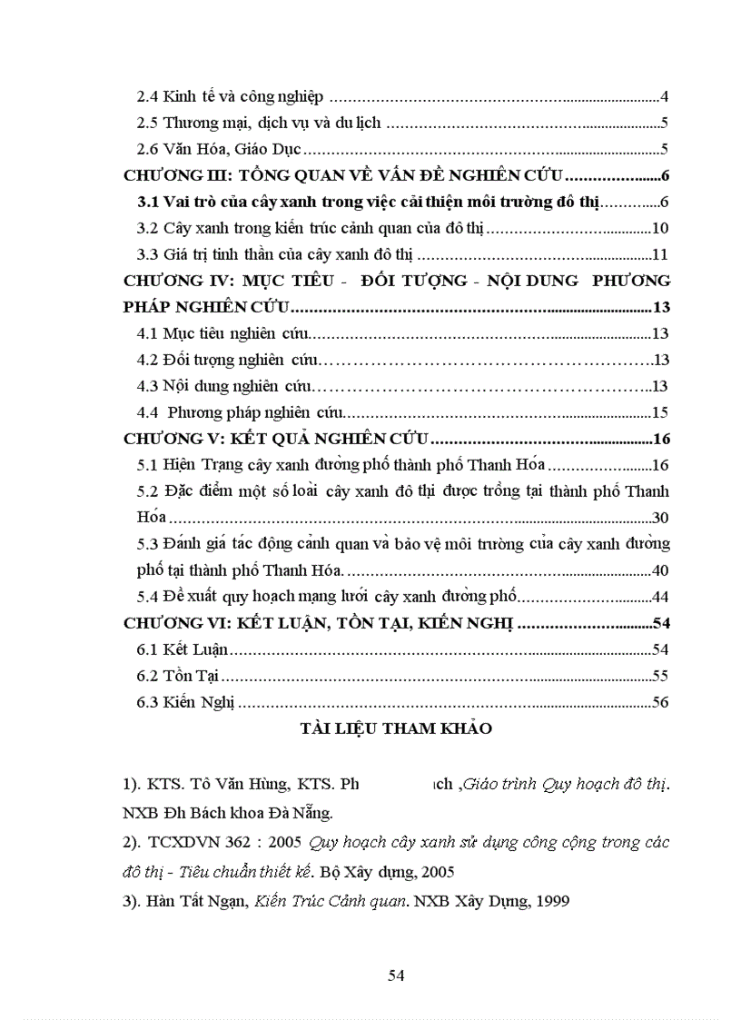 image for page Nghiên cứu đề xuất quy hoạch cây xanh đường phố và bảo vệ mt cho hệ thống cây xanh tp Thanh Hóa