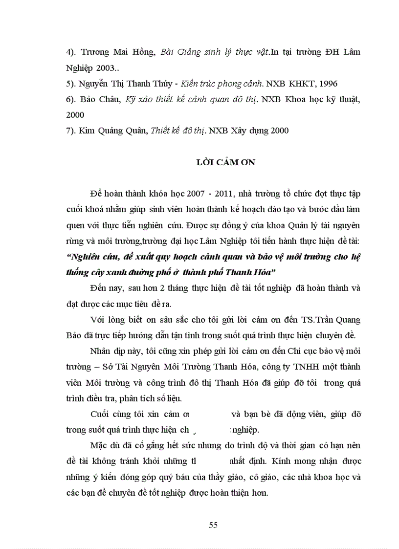 image for page Nghiên cứu đề xuất quy hoạch cây xanh đường phố và bảo vệ mt cho hệ thống cây xanh tp Thanh Hóa