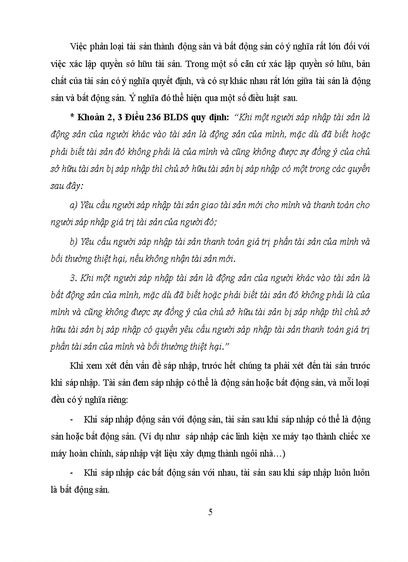 image for page Bài tập lớn học kỳ luật dân sự 1 Một số vấn đề lí luận và thực tiễn về động sản và bất động sản