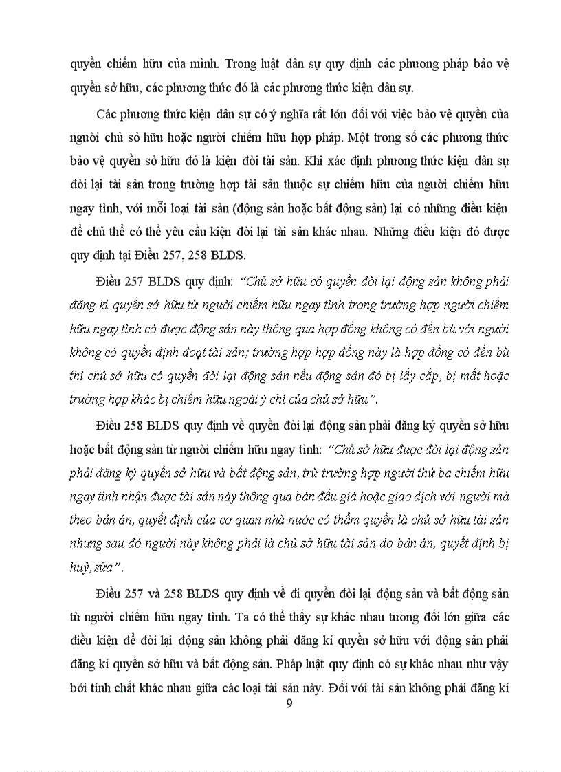 image for page Bài tập lớn học kỳ luật dân sự 1 Một số vấn đề lí luận và thực tiễn về động sản và bất động sản