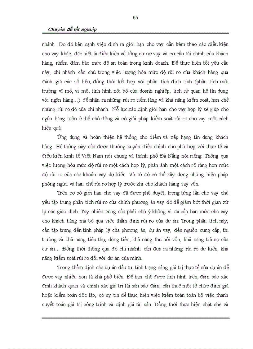 image for page Hoàn thiện công tác kiểm soát rủi ro cho vay đối với doanh nghiệp nhỏ và vừa tại ngân hàng thương mại cổ phần Quân đội chi nhánh Đà Nẵng