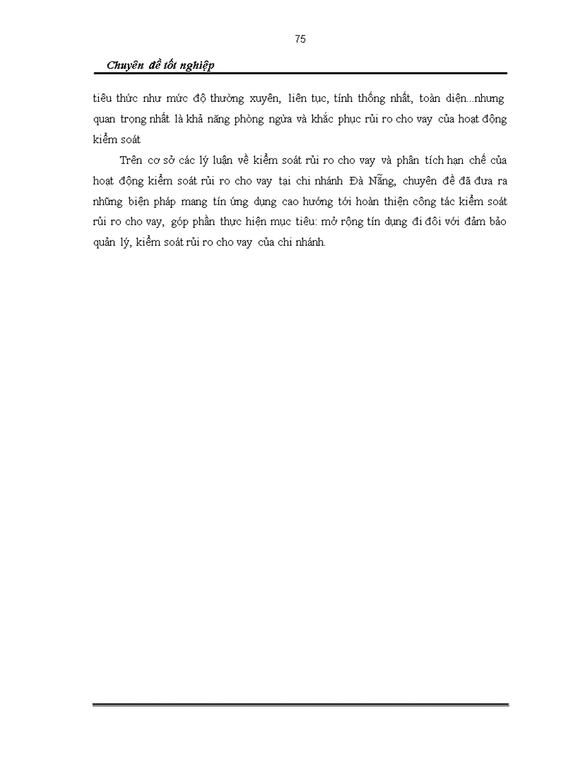 image for page Hoàn thiện công tác kiểm soát rủi ro cho vay đối với doanh nghiệp nhỏ và vừa tại ngân hàng thương mại cổ phần Quân đội chi nhánh Đà Nẵng