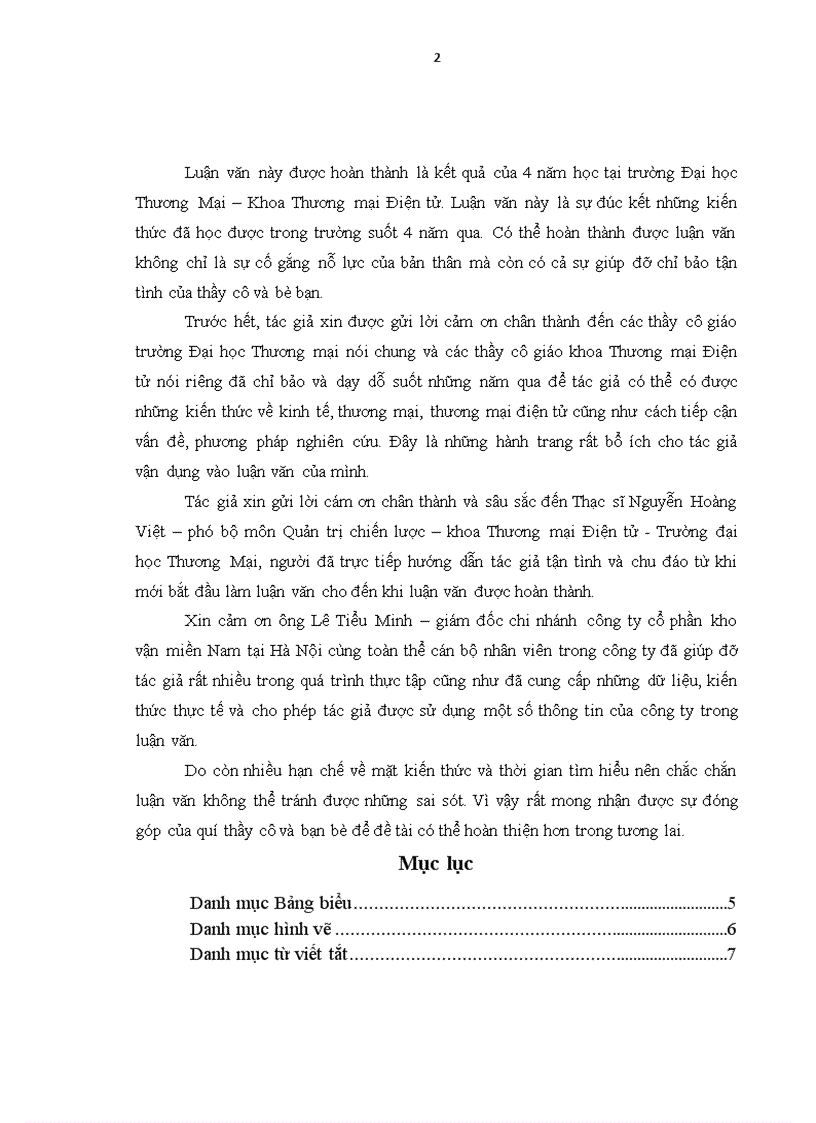image for page Ứng dụng các công cụ phân tích ma trận trong hoạch định chiến lược Thương mại điện tử tại chi nhánh công ty cổ phần kho vận miền Nam tại Hà Nội