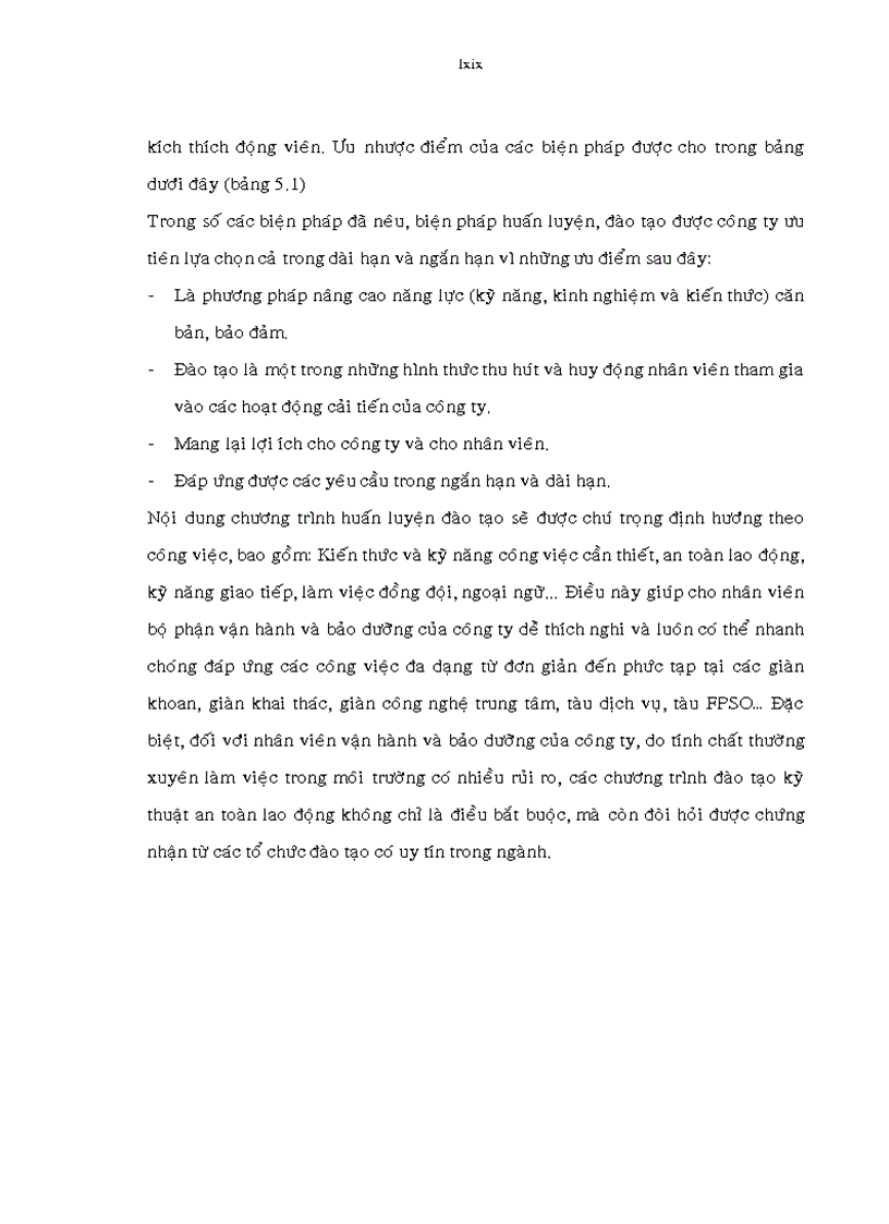 image for page Các biện pháp nâng cao chất lượng đội ngũ vận hành và bảo dưỡng của công ty dịch vụ kỹ thuật dầu khí PTSC