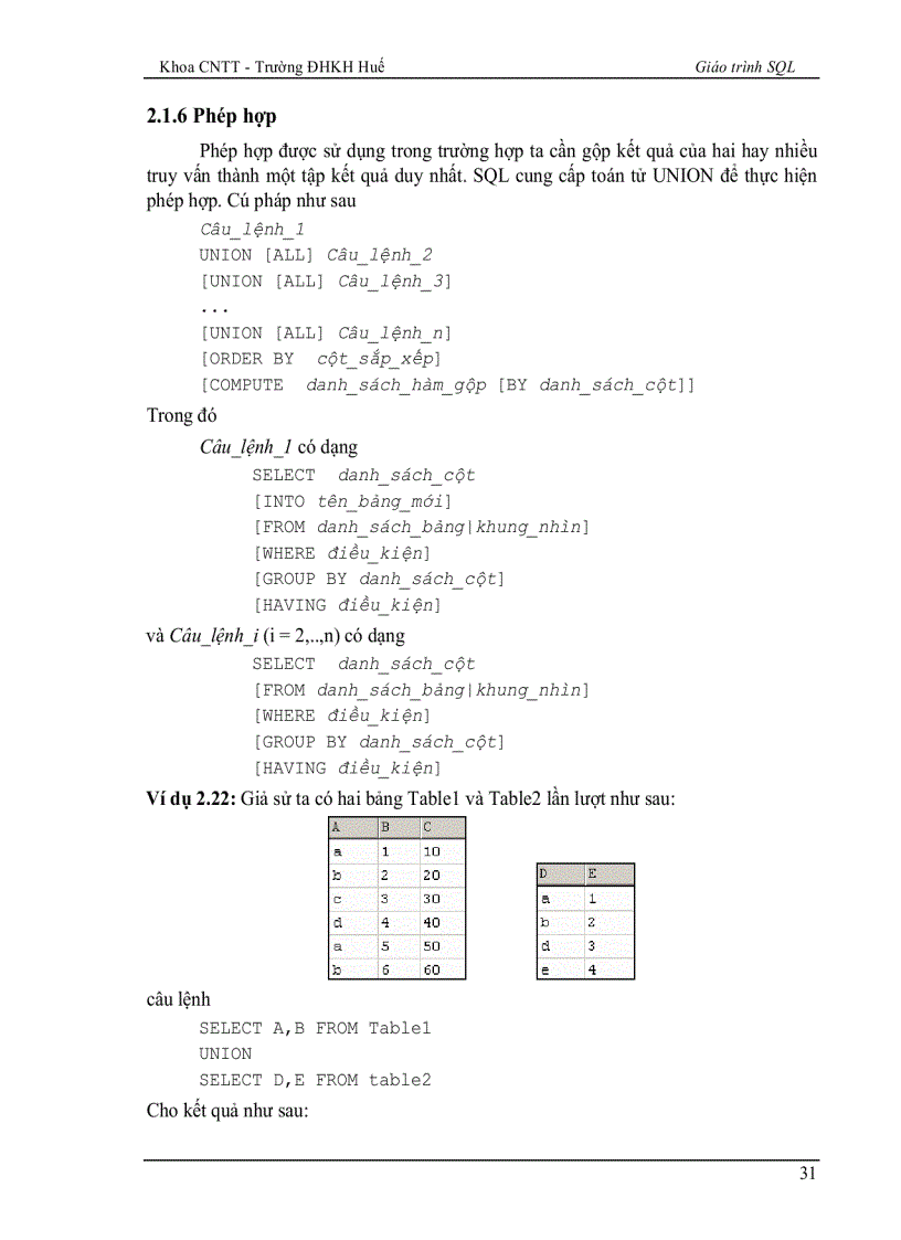image for page Ngôn ngữ SQL