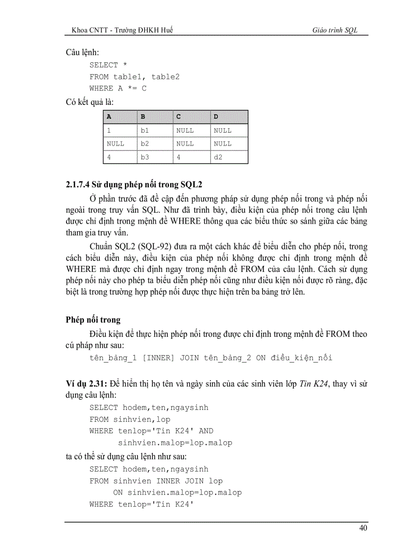 image for page Ngôn ngữ SQL
