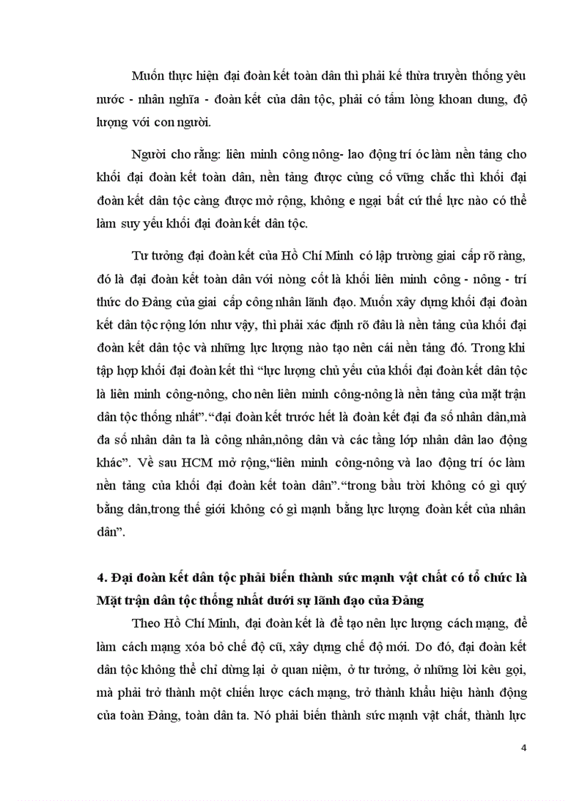 image for page Phân tích quan điểm của Hồ Chí Minh về đại đoàn kết dân tộc