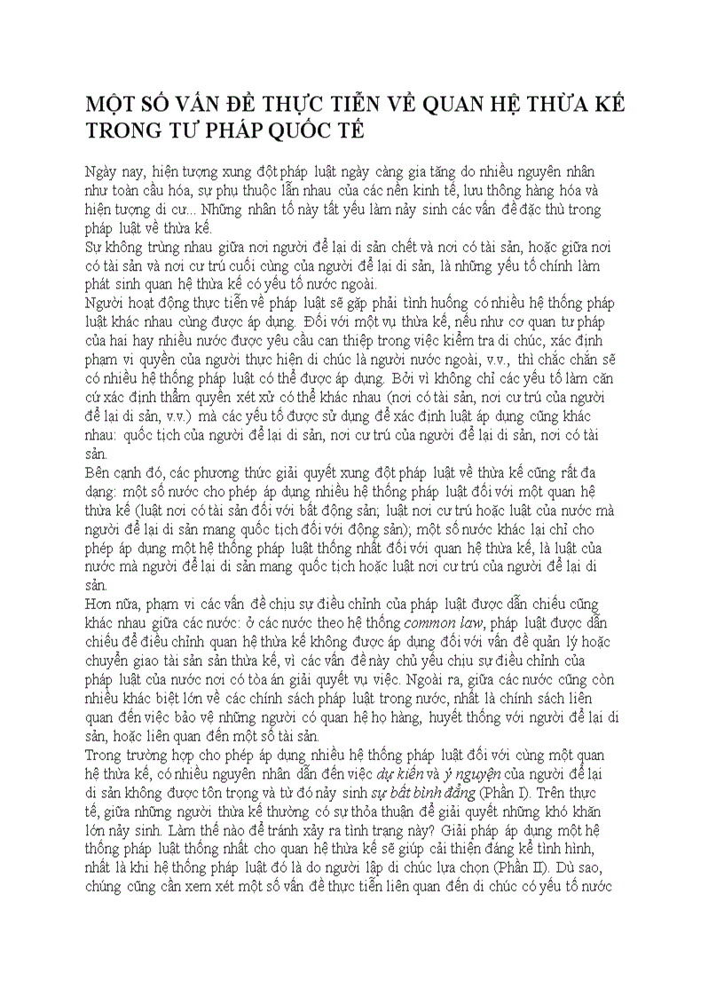 image for page Một số vấn đề thực tiễn về quan hệ thừa kế trong tư pháp quốc tế