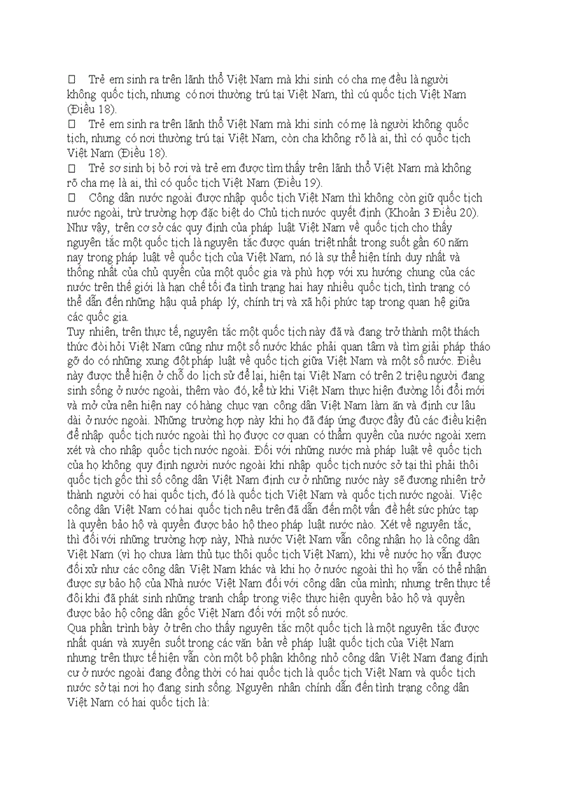 image for page Nguyên tắc một quốc tịch và việc giải quyết các trường hợp nhiều quốc tịch và không quốc tịch