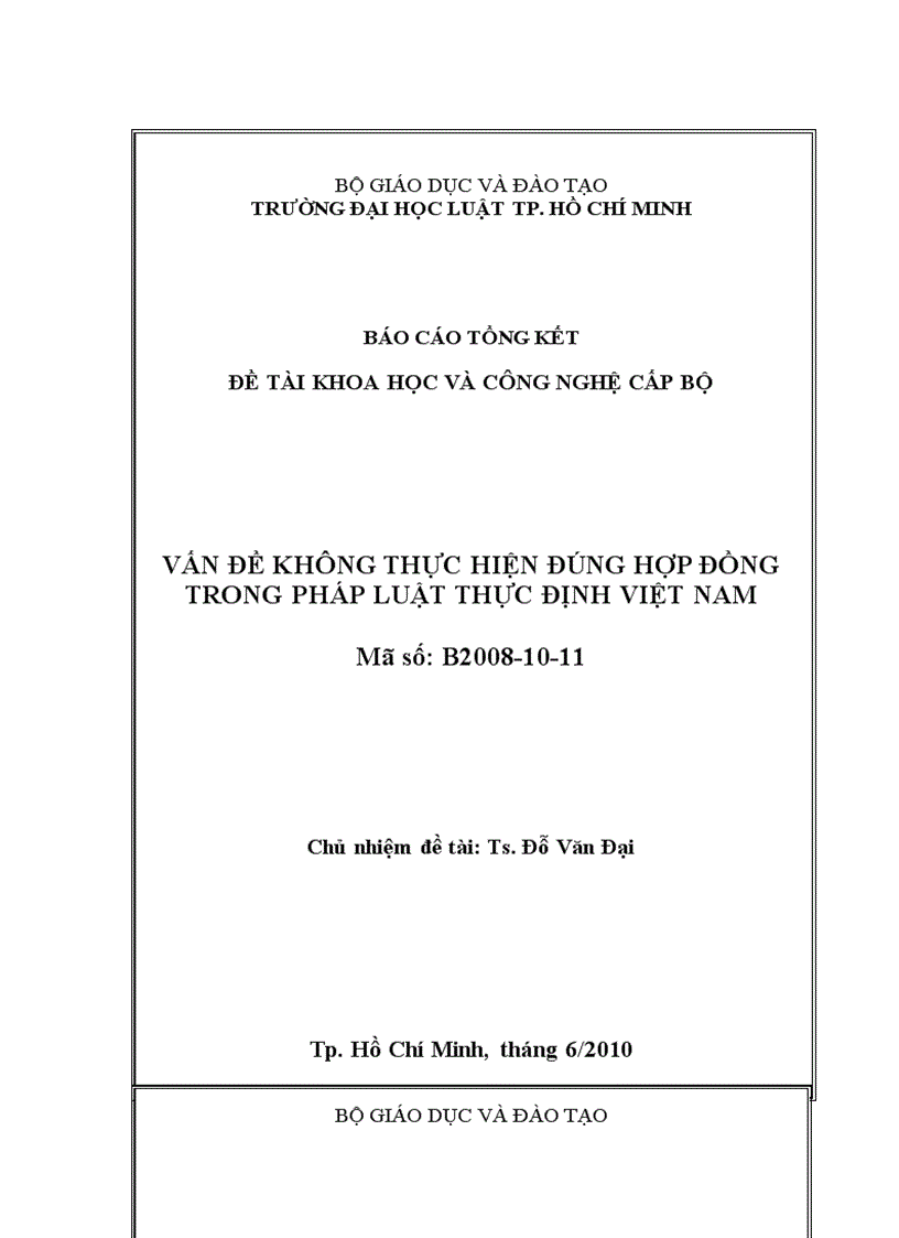 image for page Vấn đề thực hiện không đúng hợp động trong pháp luật thực định Việt Nam