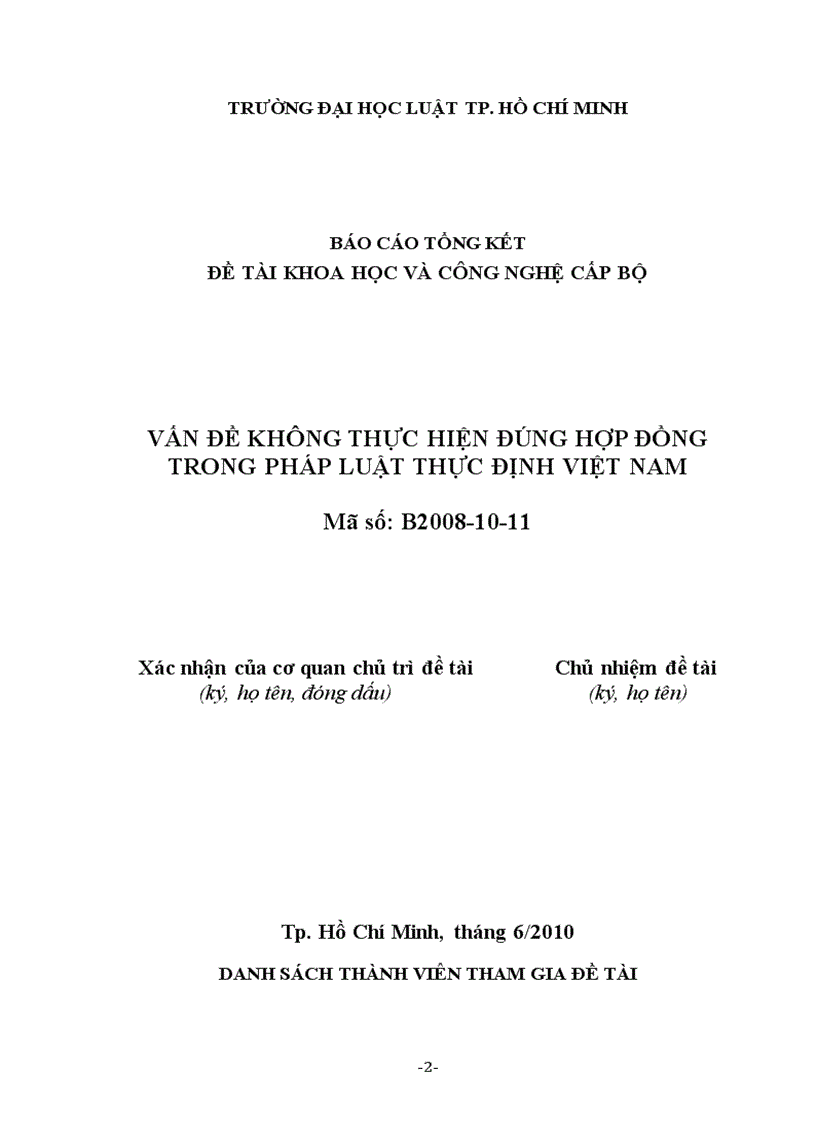 image for page Vấn đề thực hiện không đúng hợp động trong pháp luật thực định Việt Nam