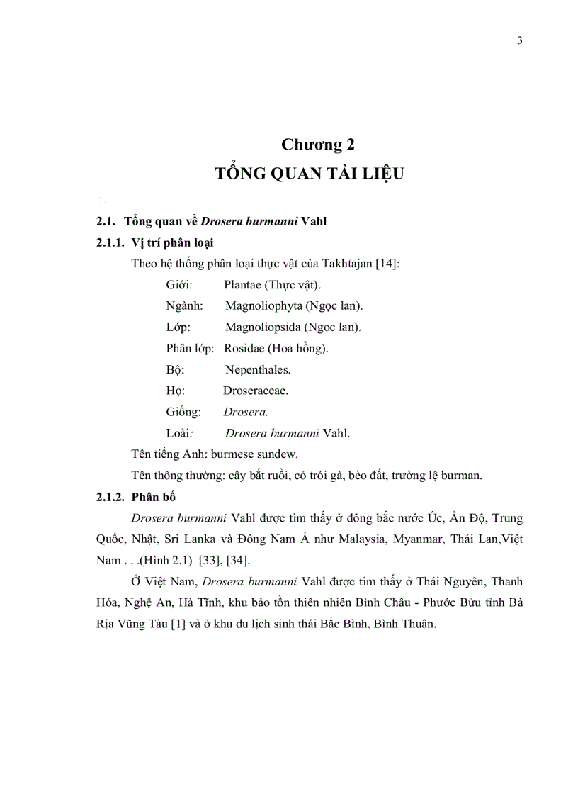image for page Khảo sát khả năng ứng dụng kỹ thuật nuôi cấy mô sẹo tạo dịch huyền phù cây Drosera burmanni Vahl trong thu nhận hợp chất anthraquinone