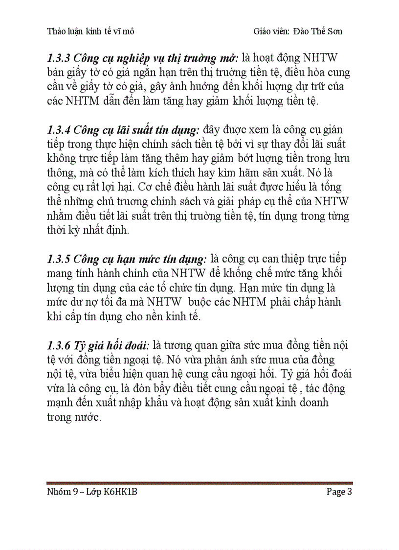 image for page Phân tích chính sách tiền tệ được Việt Nam sử dụng trong giai đoạn 2010 201