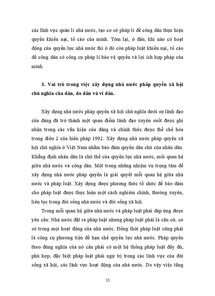 image for page Hành chính học kỳ Vai trò của khiếu nại tố cáo và giải quyết khiếu nại tố cáo đối với việc đảm bảo pháp chế trong quản lí hành chính nhà nước