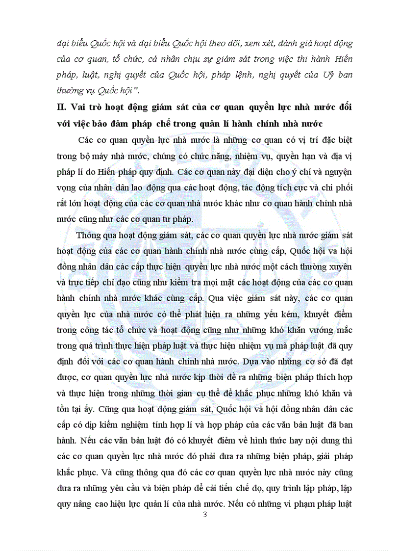 Hành chính học kỳ Phân tích vai trò của các cơ quan hành chính nhà nước đối với việc đảm bảo pháp chế trong quản lý hành chính nhà nước