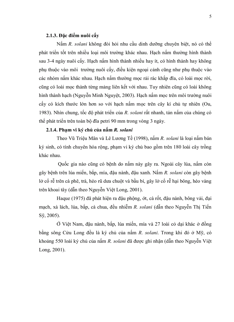 image for page Sử dụng kỹ thuật RAPD khảo sát sự đa dạng di truyền của quần thể nấm Rhizoctonia solani gây bệnh khô vằn lúa