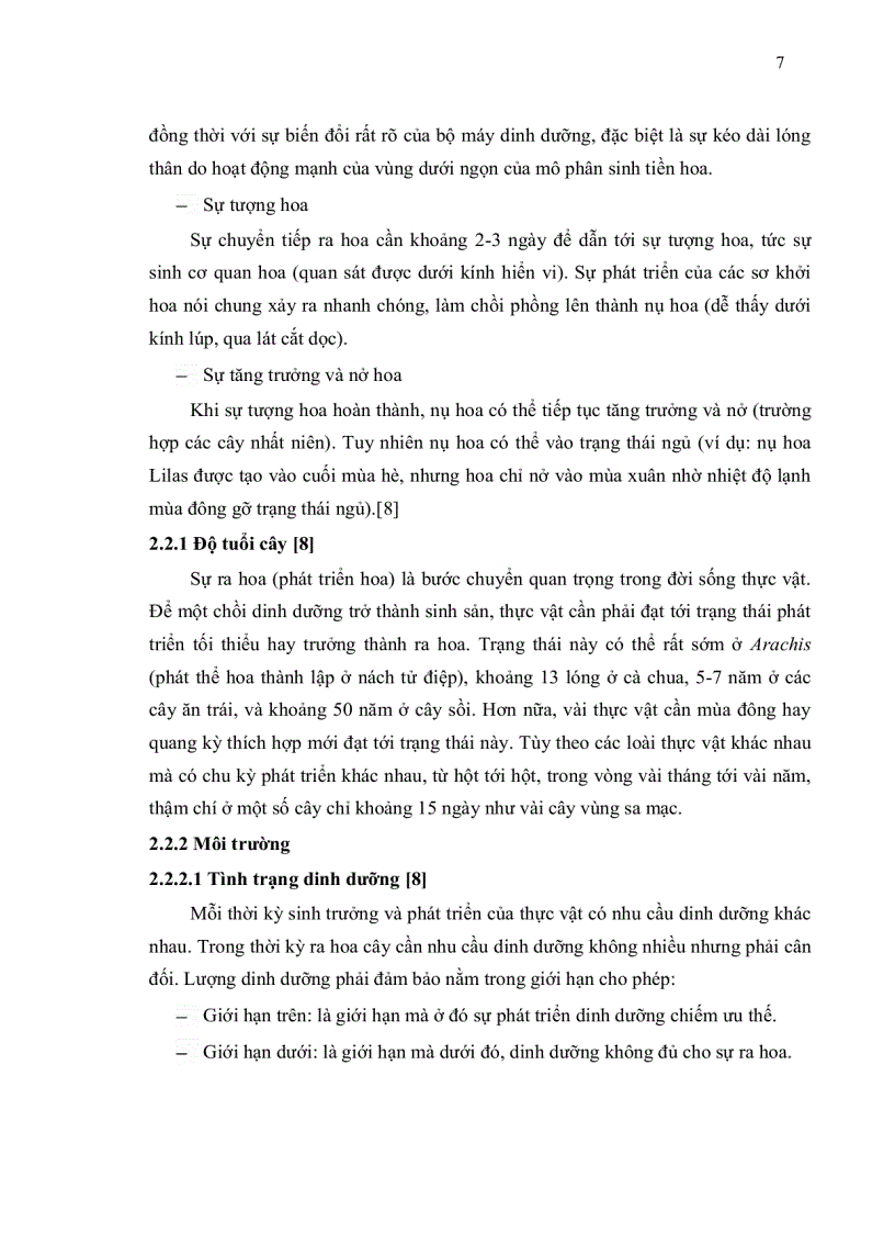 image for page Khảo sát sự ra hoa trong ống nghiệm ở cây lan sò Dischidia pectinoides Pearson và cây bắt ruồi Drosera burmannii Vahl