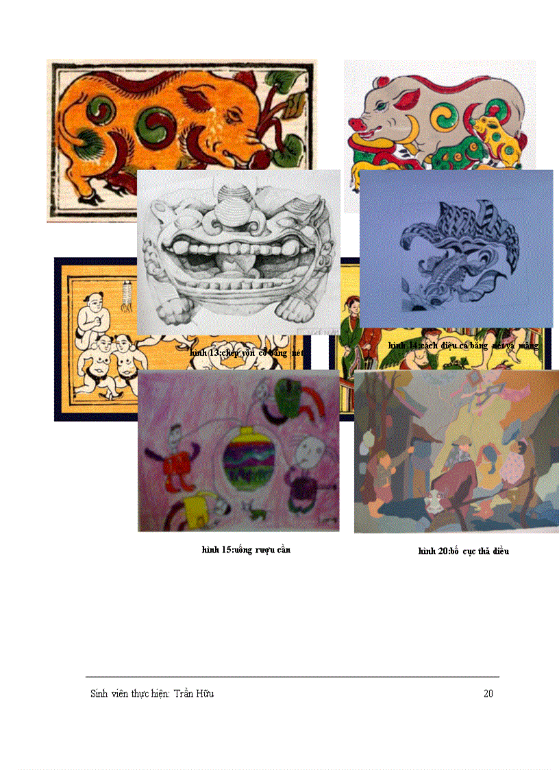 image for page Nét mảng trong tranh dân dan đông hồ