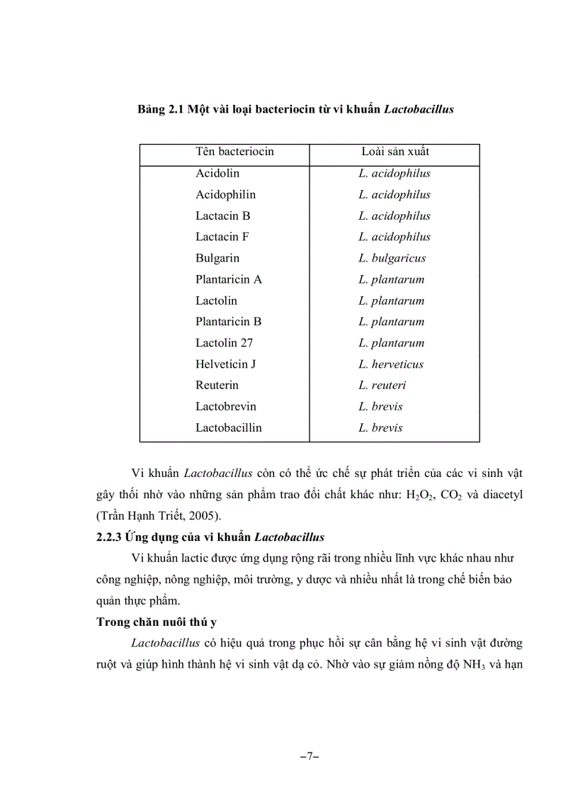 image for page Khảo sát khả năng sinh axít lactic và tính kháng của Lactobacillus acidophilus đối với vi khuẩn E coli dùng để sản xuất chế phẩm probiotic