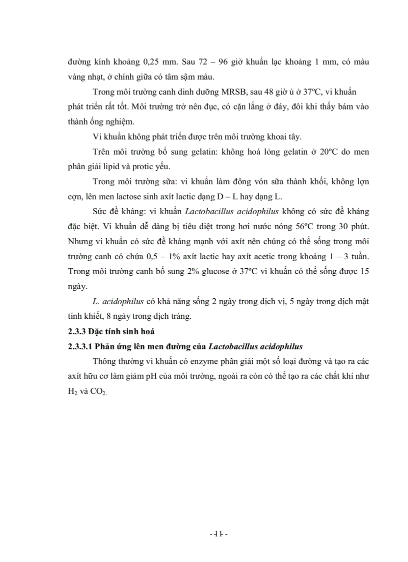 image for page Khảo sát khả năng sinh axít lactic và tính kháng của Lactobacillus acidophilus đối với vi khuẩn E coli dùng để sản xuất chế phẩm probiotic