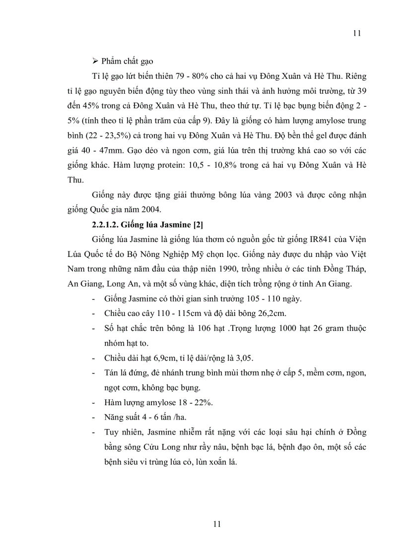 image for page Khảo sát phân tích và so sánh chất lượng mùi thơm của một số giống lúa thơm trồng ở Đồng bằng sông Cửu Long