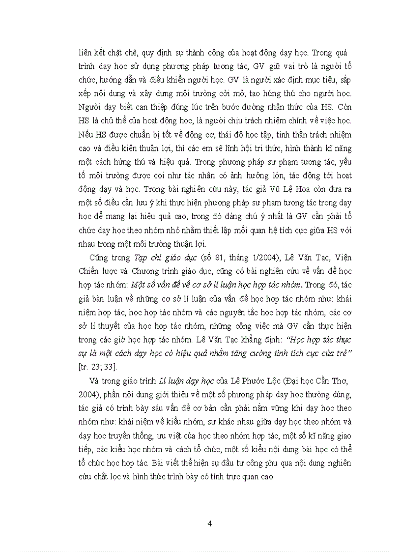 image for page Vận dụng phương pháp dạy học hợp tác vào dạy Ngữ văn lớp 10 ở trường THPT chuyên Lý Tự Trọng Thành phố Cần Thơ