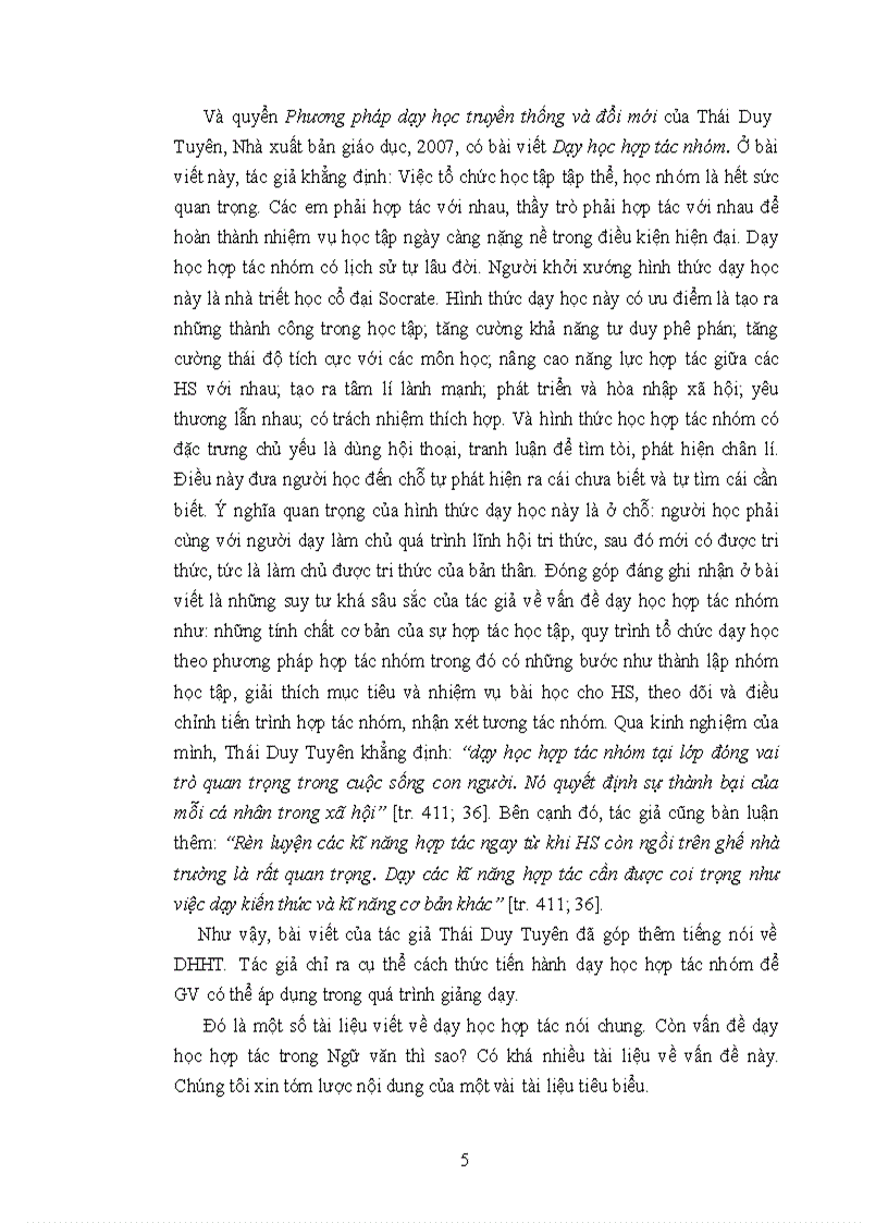 image for page Vận dụng phương pháp dạy học hợp tác vào dạy Ngữ văn lớp 10 ở trường THPT chuyên Lý Tự Trọng Thành phố Cần Thơ