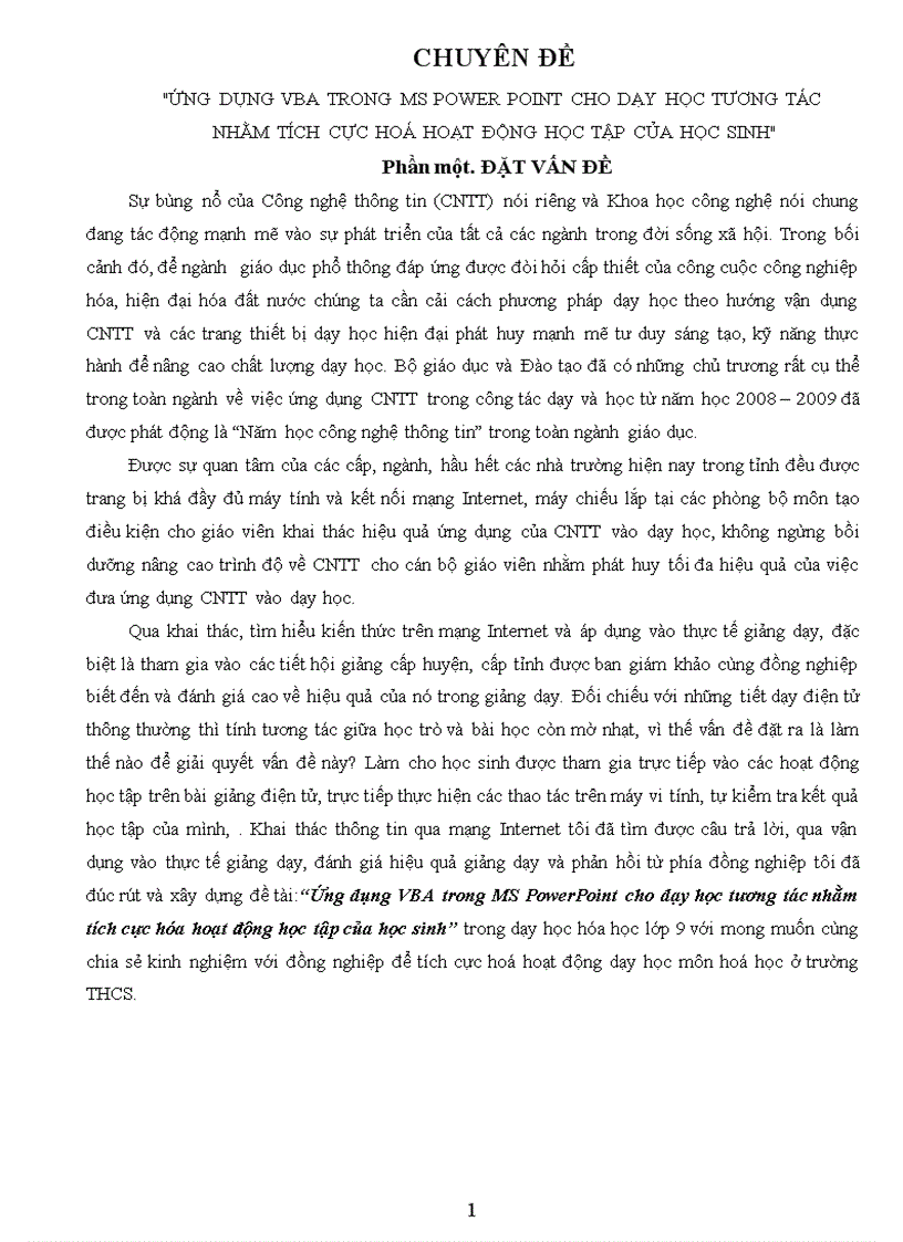 image for page Ứng dụng vba trong ms power point cho dạy học tương tác nhằm tích cực hoá hoạt động học tập của học sinh