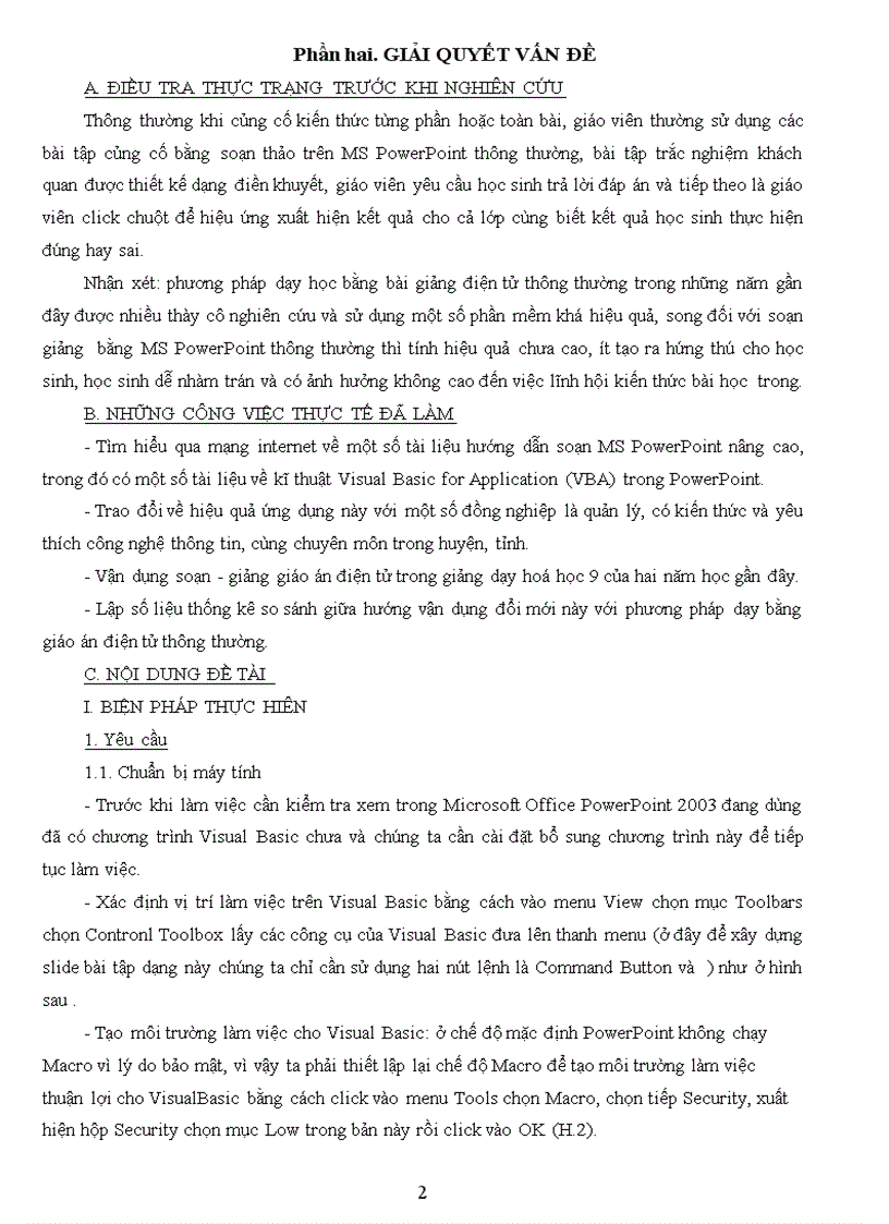 image for page Ứng dụng vba trong ms power point cho dạy học tương tác nhằm tích cực hoá hoạt động học tập của học sinh