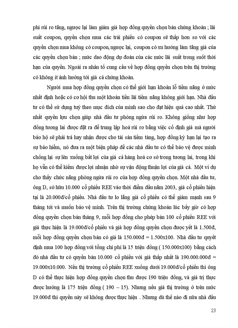 image for page Khả năng ứng dụng chứng khoán phái sinh vào thị trường chứng khoán Việt Nam
