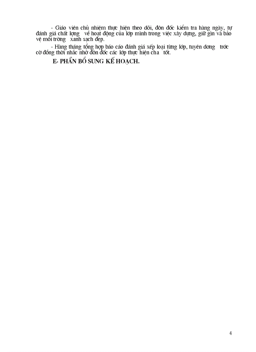 image for page Kế hoạch xây dựng môI trường xanh sạch đẹp