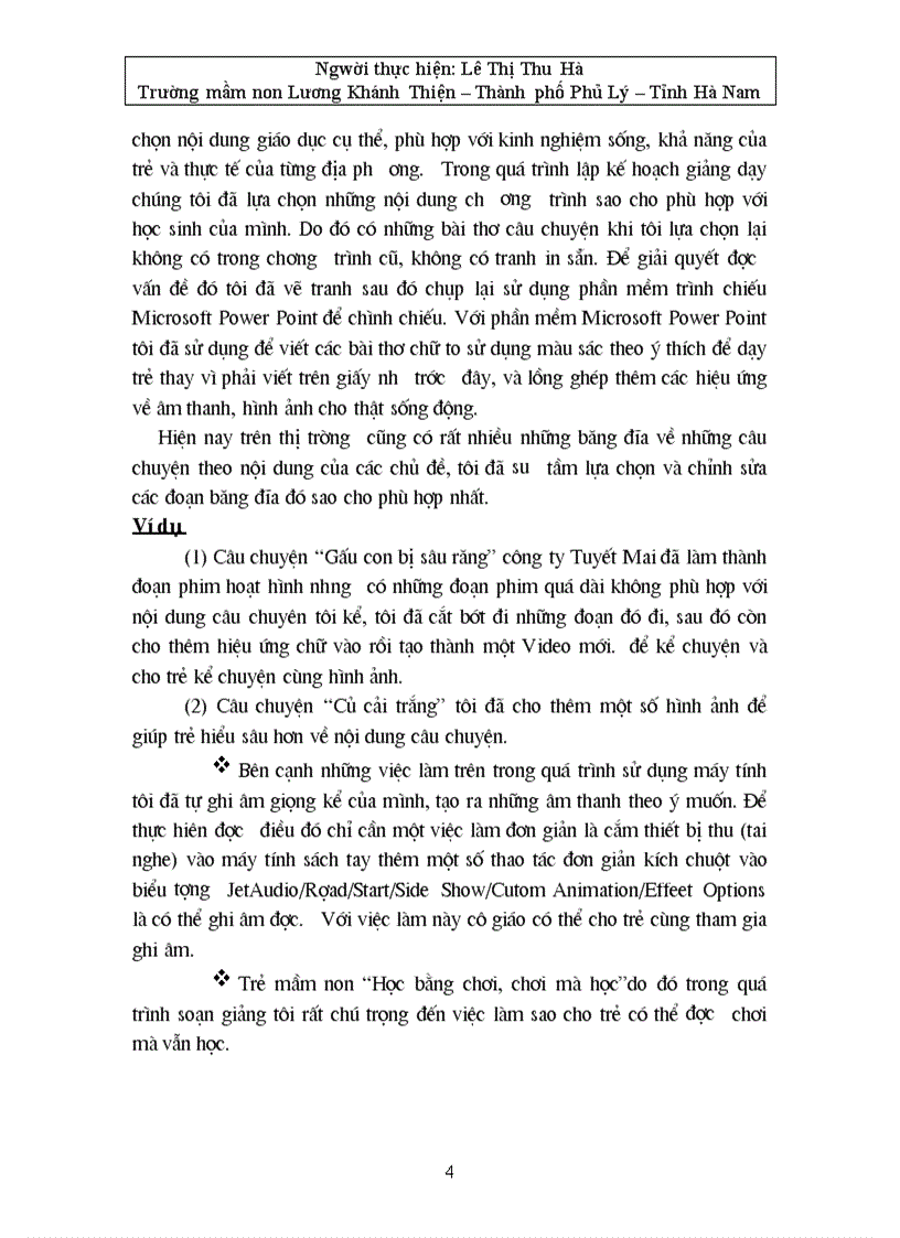 image for page Một số kinh nghiệm ứng dụng công nghệ thông tin trong quá trình giảng dạy