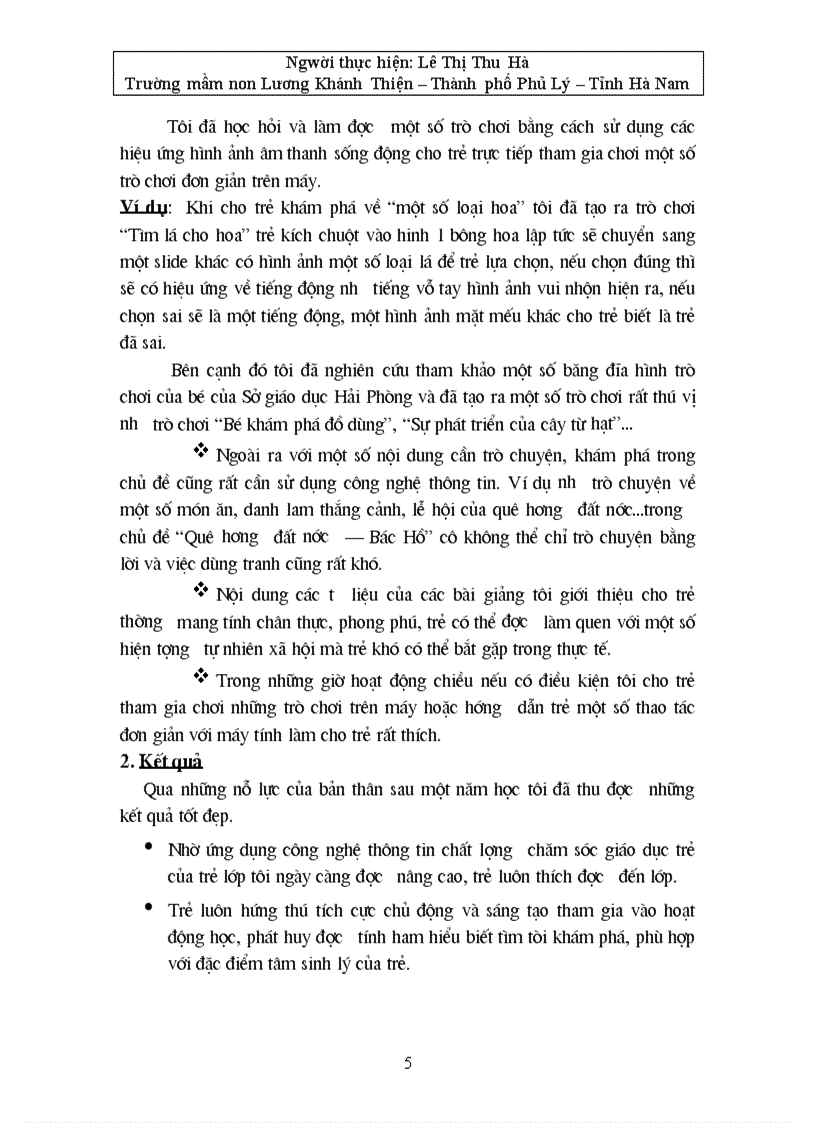 image for page Một số kinh nghiệm ứng dụng công nghệ thông tin trong quá trình giảng dạy