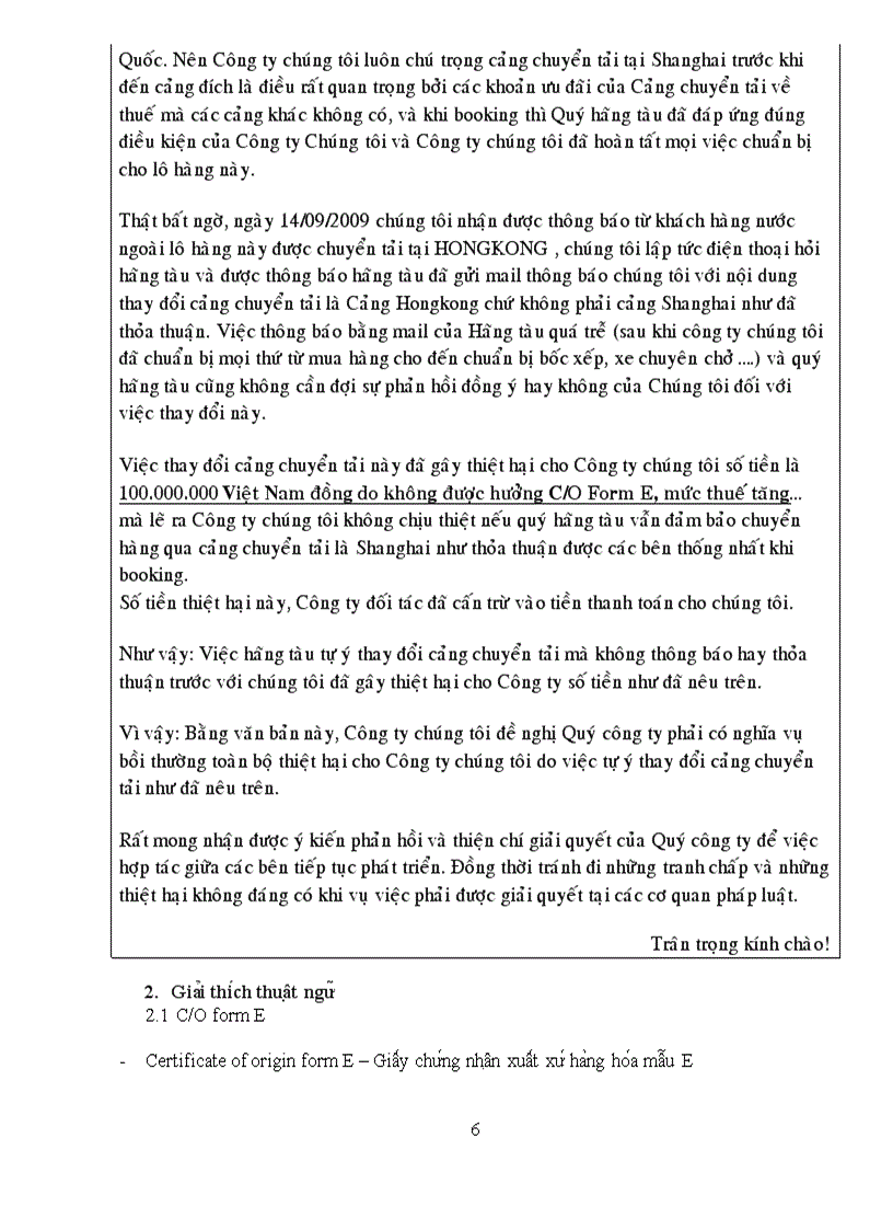 image for page Trách nhiệm khi xảy ra chuyển tải sai cảng trong vận tải biển quốc tế