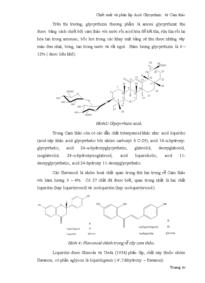 image for page Chiết xuất và phân lập Acid Glycyrrhizic từ Cam thảo