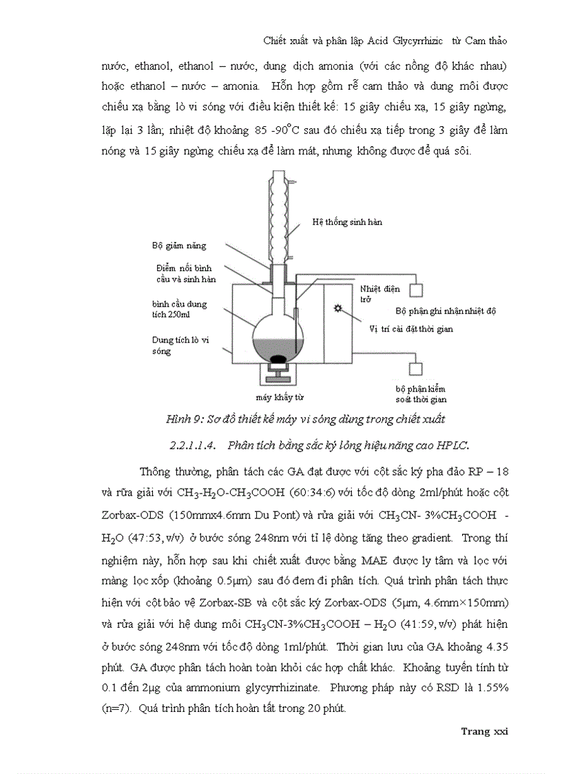 image for page Chiết xuất và phân lập Acid Glycyrrhizic từ Cam thảo
