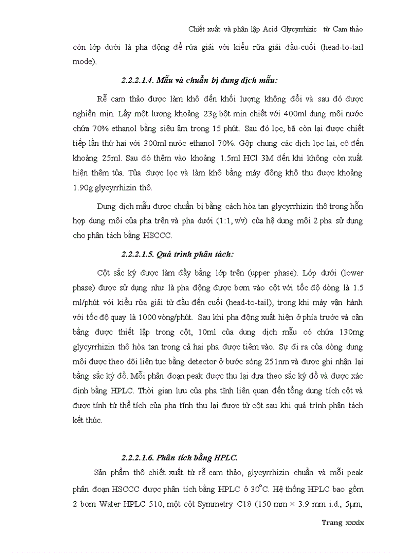 image for page Chiết xuất và phân lập Acid Glycyrrhizic từ Cam thảo
