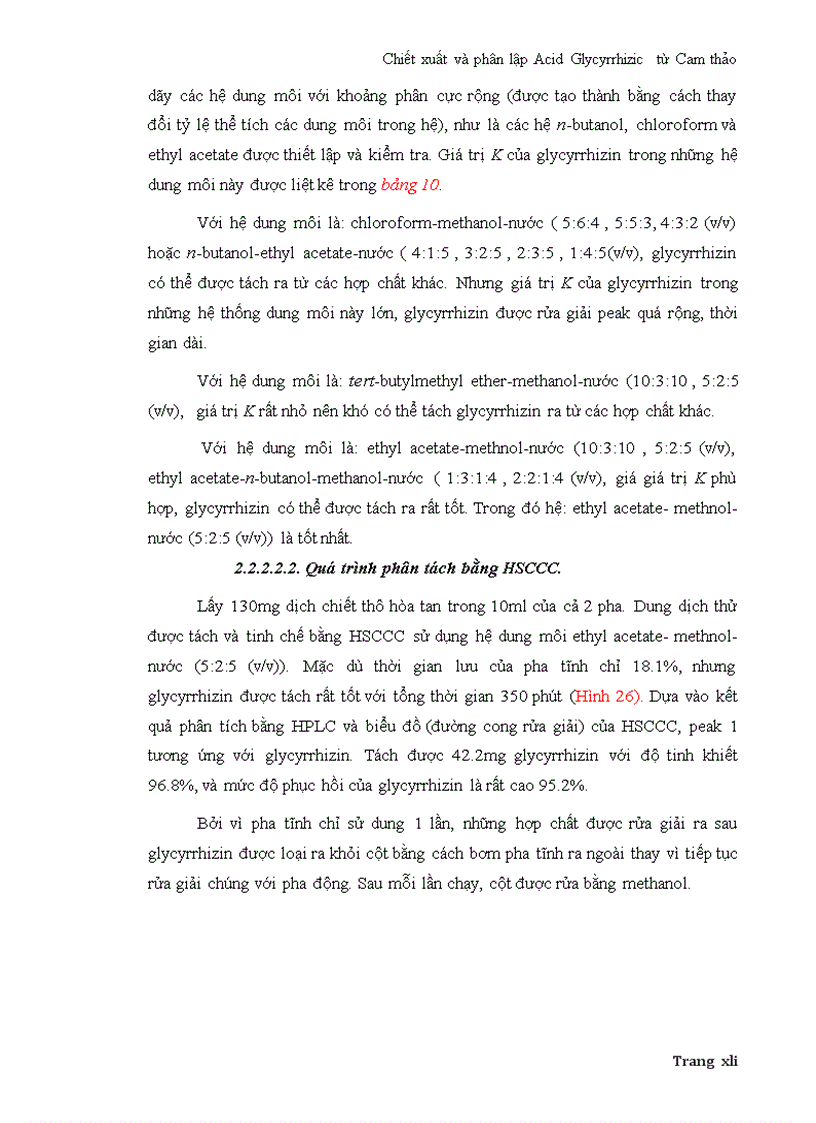 image for page Chiết xuất và phân lập Acid Glycyrrhizic từ Cam thảo