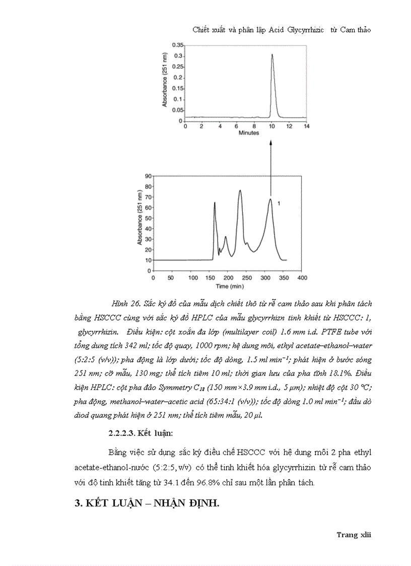 image for page Chiết xuất và phân lập Acid Glycyrrhizic từ Cam thảo