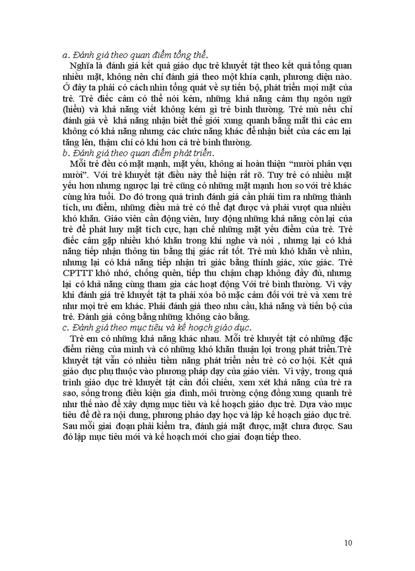 image for page Đánh giá kết quả giáo dục trẻ khuyết tật