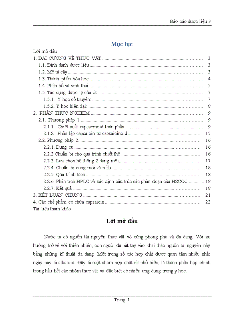 image for page Chiết xuất và phân lập Capsaicin từ cây Ớt