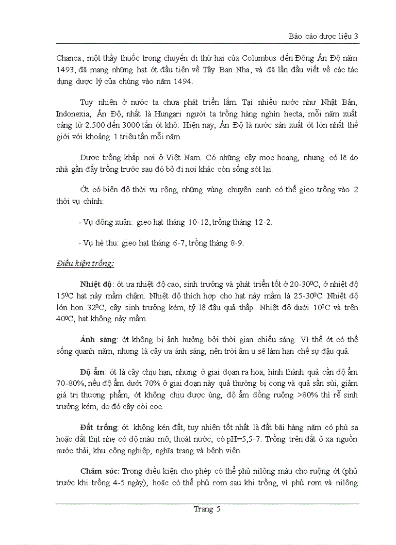 image for page Chiết xuất và phân lập Capsaicin từ cây Ớt