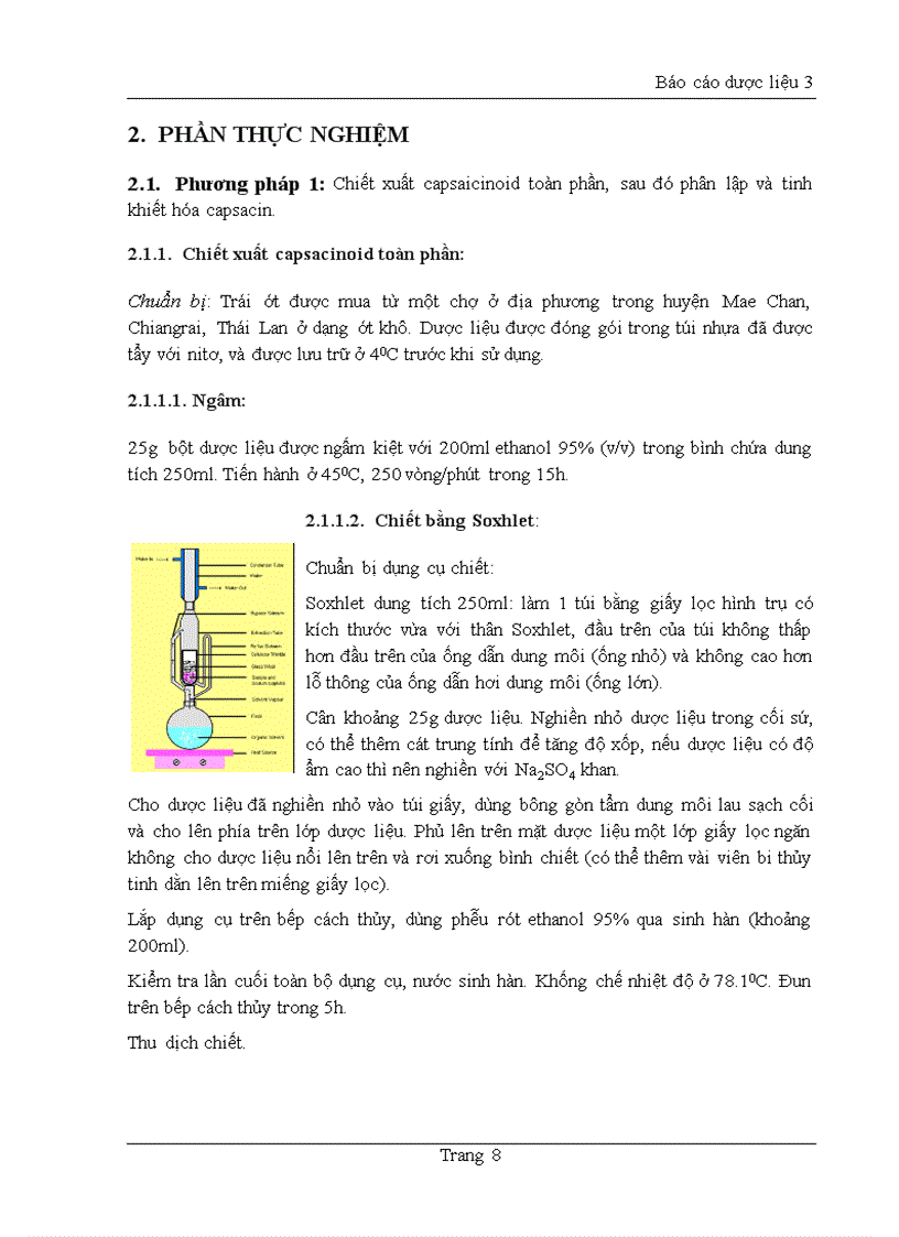 image for page Chiết xuất và phân lập Capsaicin từ cây Ớt