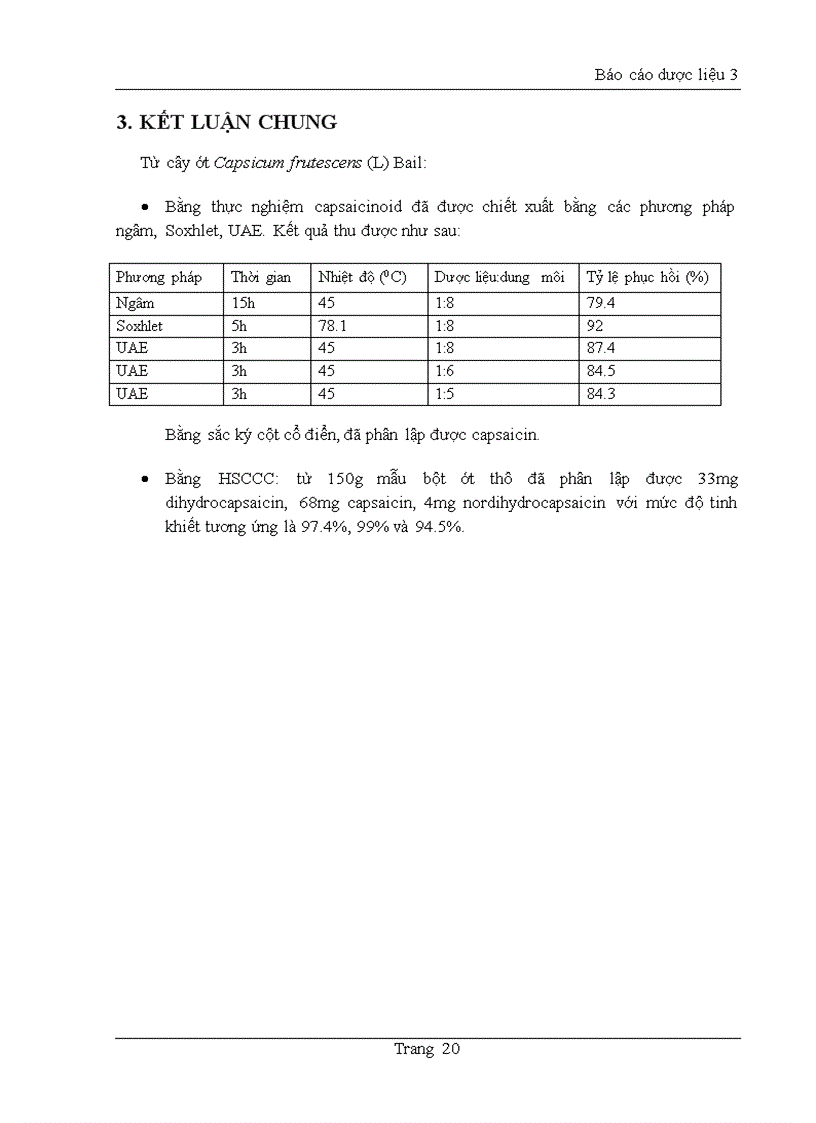 image for page Chiết xuất và phân lập Capsaicin từ cây Ớt