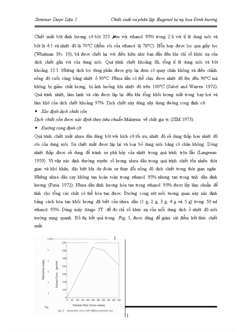 image for page Chiê t xuâ t va phân lâ p Eugenol tư nu hoa Đinh hương