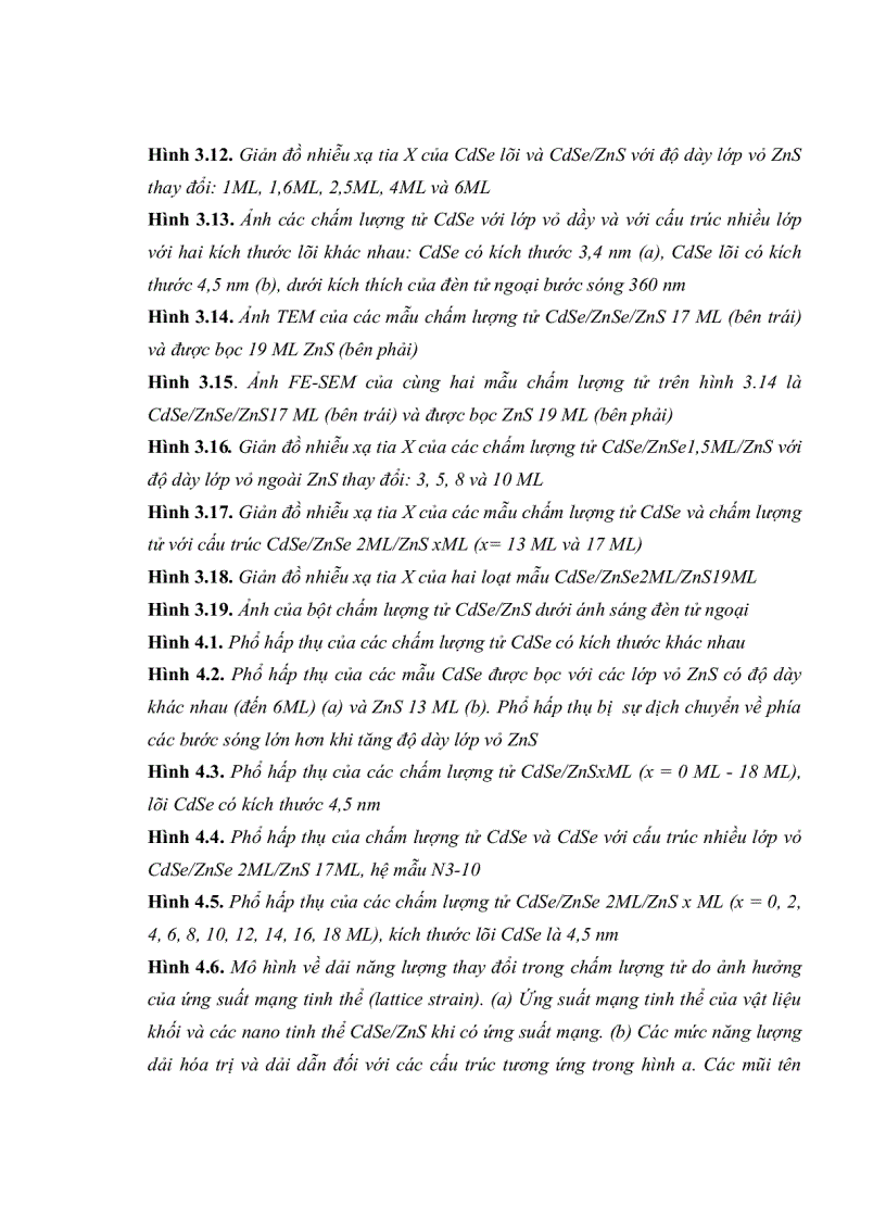 image for page Tiến sĩ khoa học vật liệu Nghiên cứu chế tạo tính chất quang của các chấm lượng tử CdSe với cấu trúc lõi vỏ và định hướng ứng dụng