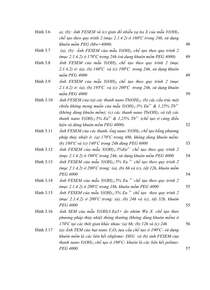 image for page Tiến sĩ khoa học vật liệu Nghiên cứu chế tạo vật liệu nano thấp chiều trên nền ytri ziriconi và tính chất quang của chúng